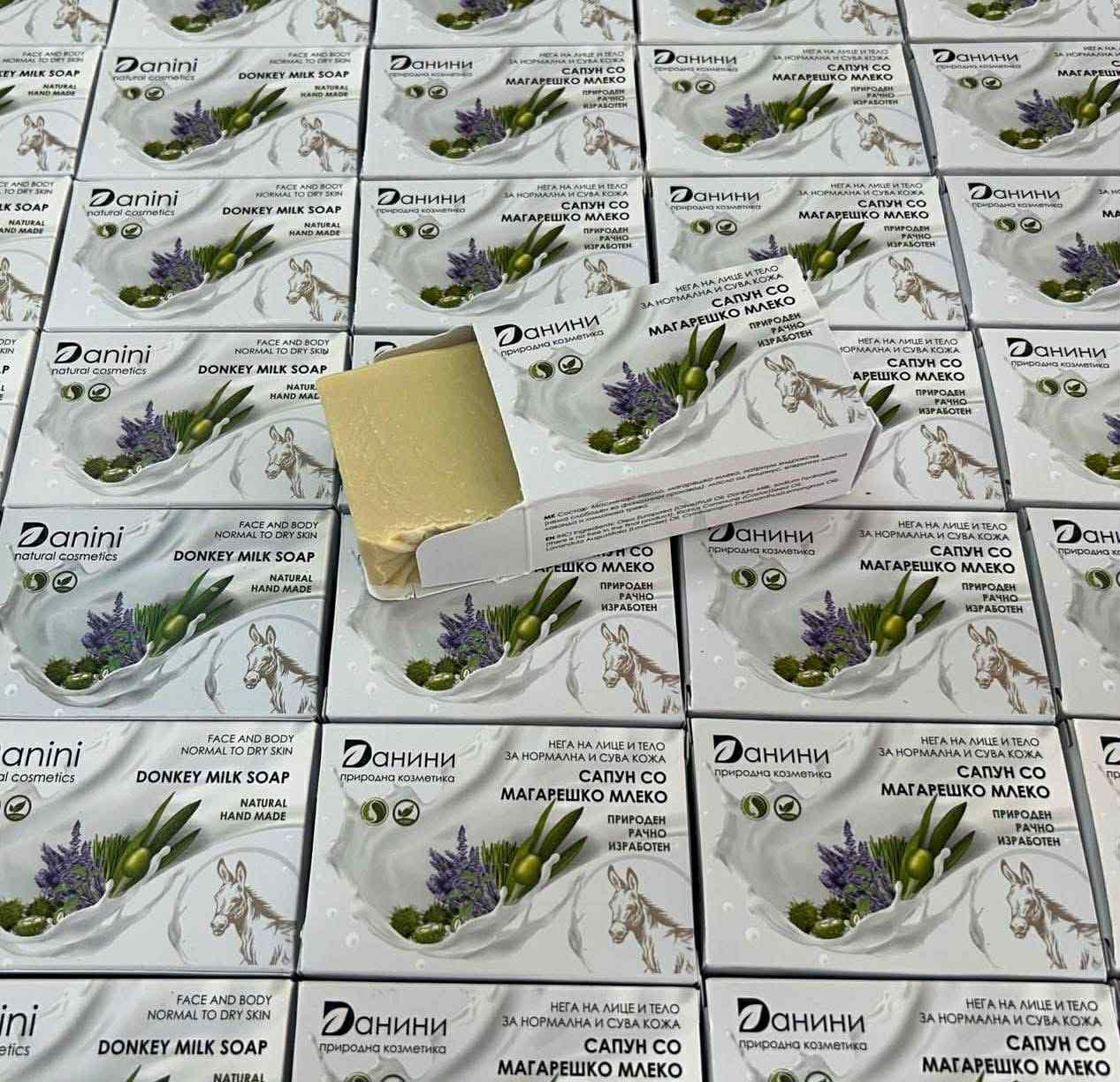 Сапун со магарешко млеко Природен рачно изработен сапун со магарешко млеко 140 грами - Image 1